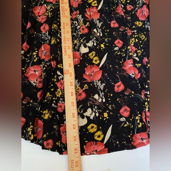 UMGEE Fall Floral Black & Red BOHO Festival Concert Tunic Dress poppy print - Picture 4 of 12